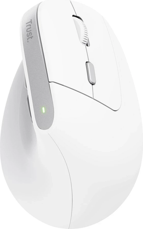 Maus Trust Bayo II, Wireless, 2400 DPI, Bardhë