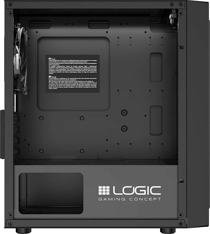 Kasë Logic Concept ATOS ARGB MINI USB 3.0, Mini Tower, e zezë