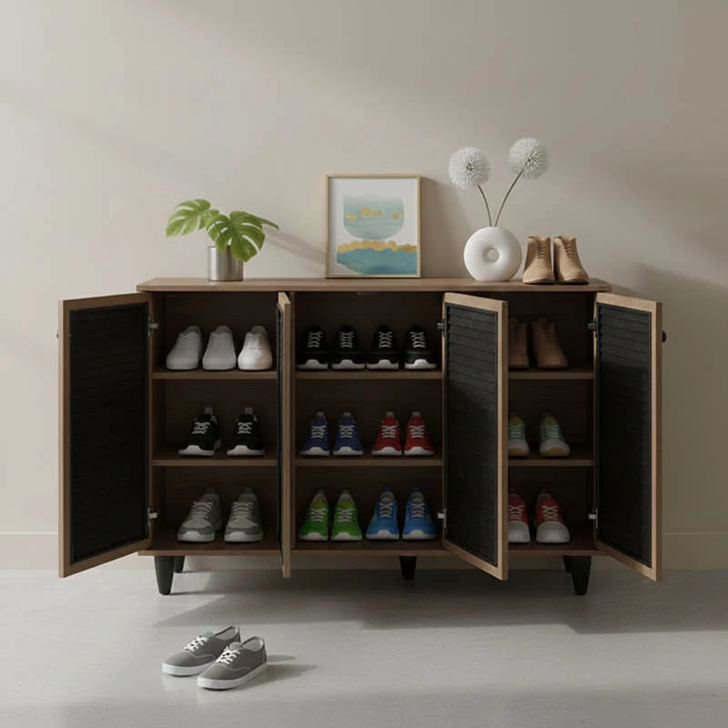 Dollap këpucësh Ronan ngjyrë arre 105x35x.66cm