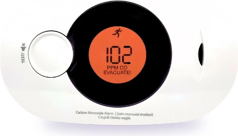 Sensor monoksidi FireAngel FA3322-INT me ekran dhe bateri të integrume, Bardhë