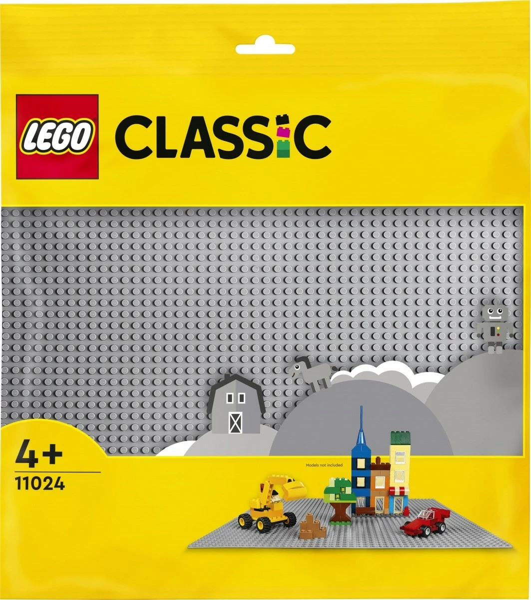 Pllakë ndërtimi LEGO Classic 11024, 48x48 pika, Gri