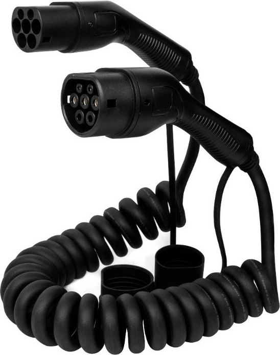 Kabllo karikimi spirale Defenzo Spiro AC11, 5m, e zezë