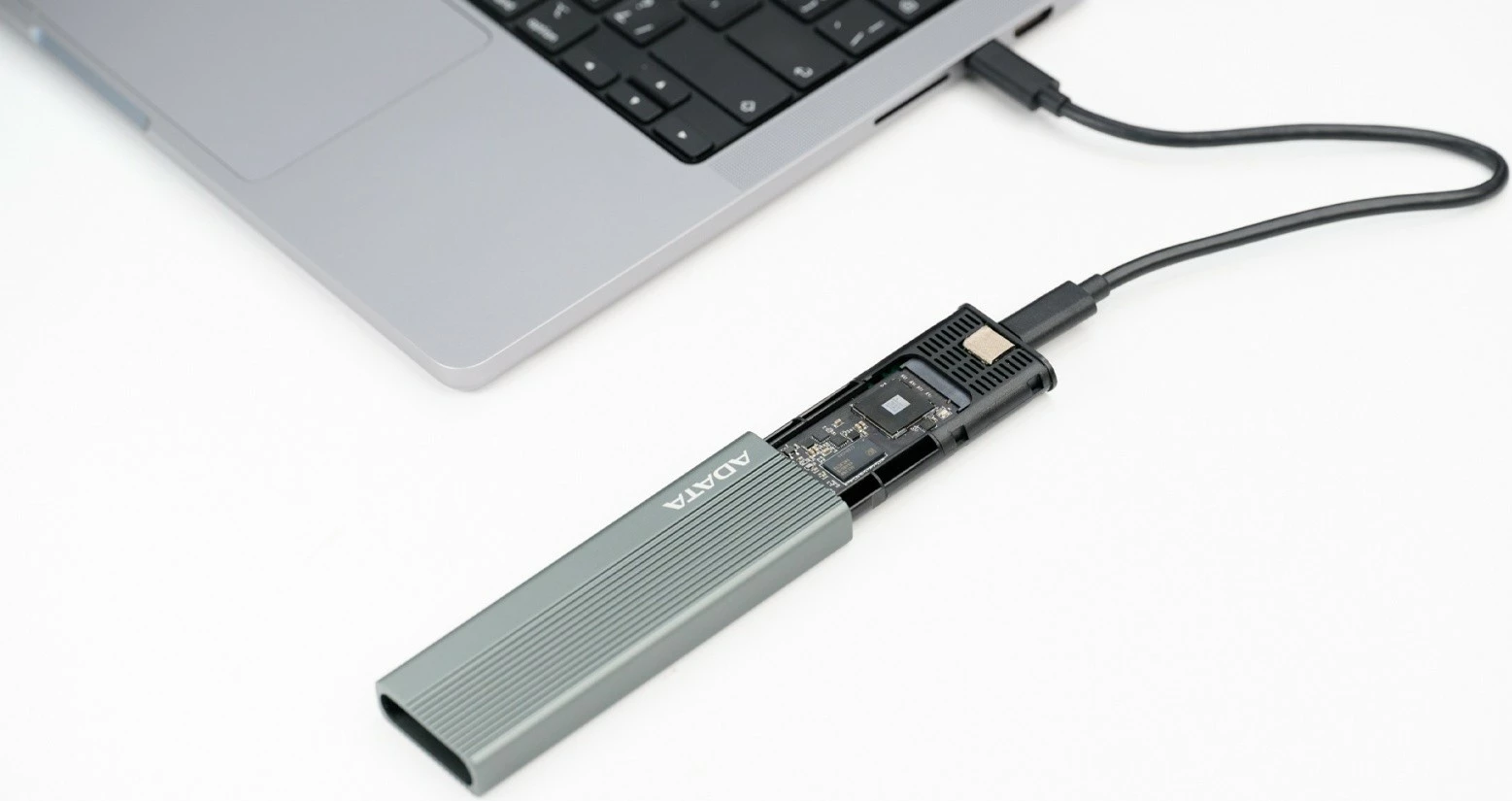 Kasë e jashtme SSD Adata EC680, M.2, USB 3.2 Type-C, Gri