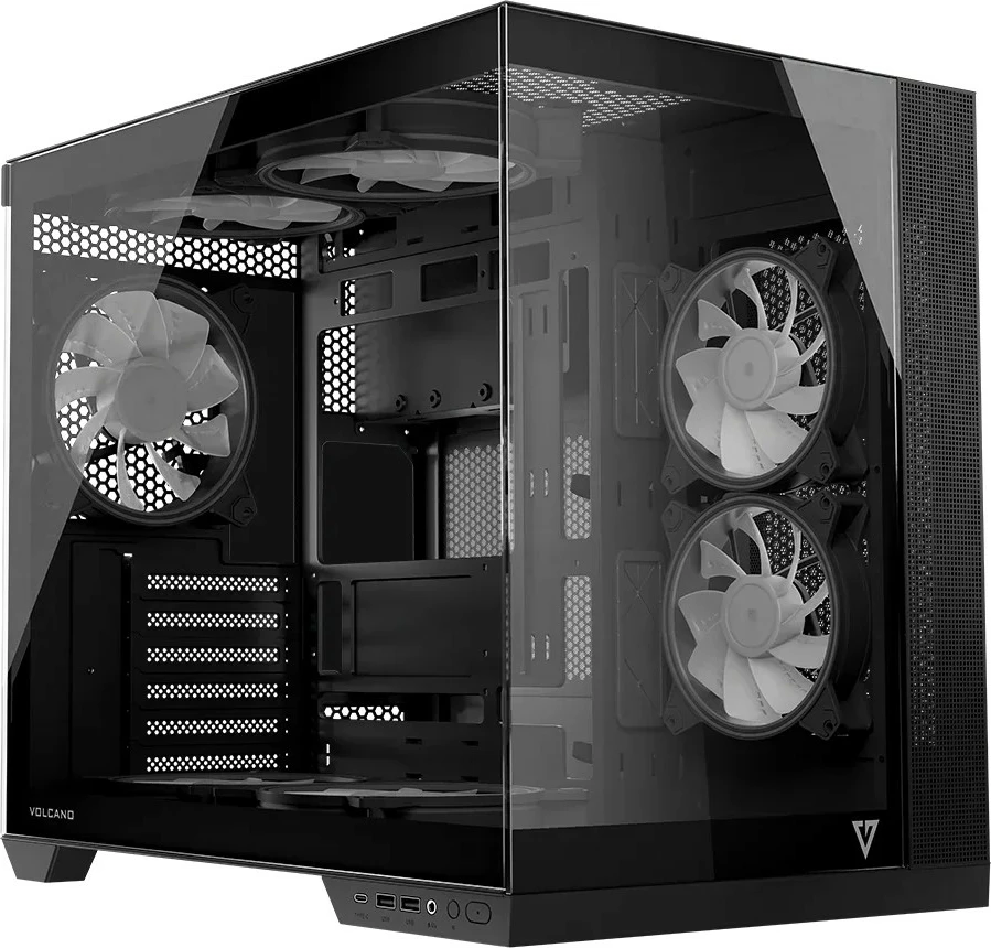 Kasë MODECOM Volcano Panorama APEX ARGB 7F Midi, Gri