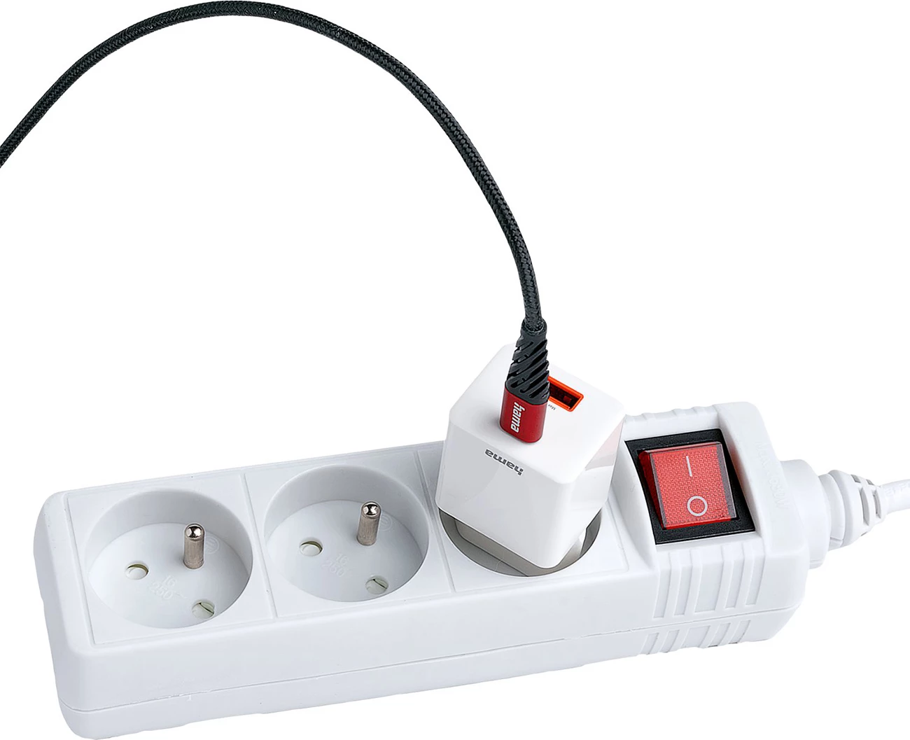 Prizë zgjatuese Hama Standard, 3 dalje, 1.5m, e bardhë