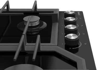 Sobë me gaz Gorenje GT641KB, 4 zona, xham, e zezë