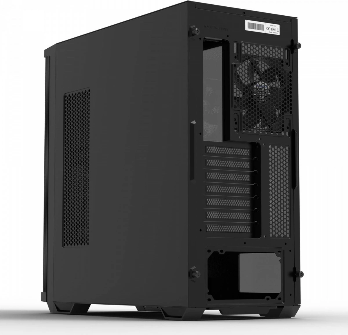 Kasë Zalman Z10, ATX Mid Tower, 4 ventilatorë, Tempered Glass, E zezë