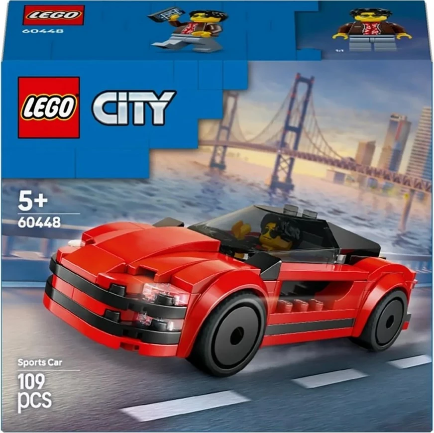 Set LEGO City 60448, Makina sportive, 109 pjesë