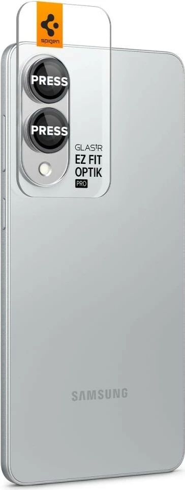 Mbështjellës kamerë Spigen Optik Pro GLAS.TR EZ Fit për Samsung Galaxy S25 Edge, 2 copë, zi