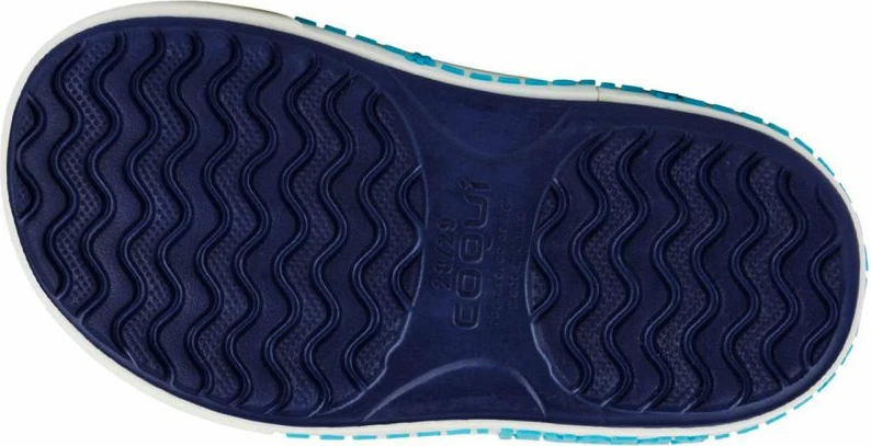 Sandale për fëmijë Coqui, blu deti dhe të bardha