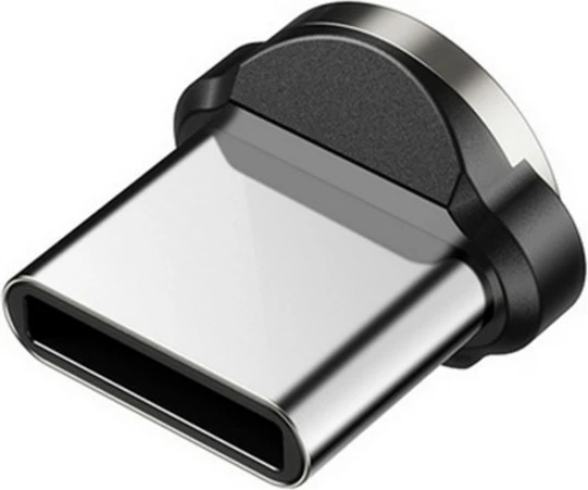 Kabllo magnetike USB-A në USB-C, Maclean, MCE475, 2m, këndore me lidhës rrotullues, e zezë