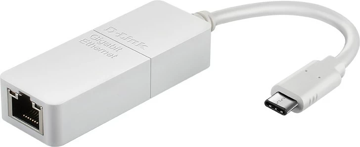 Adapter D-Link DUB-E130, USB-C në Ethernet Gigabit, i bardhë