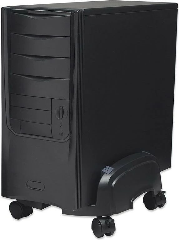 Kasë Manhattan 432832 për kompjuter, me rrota, e zezë