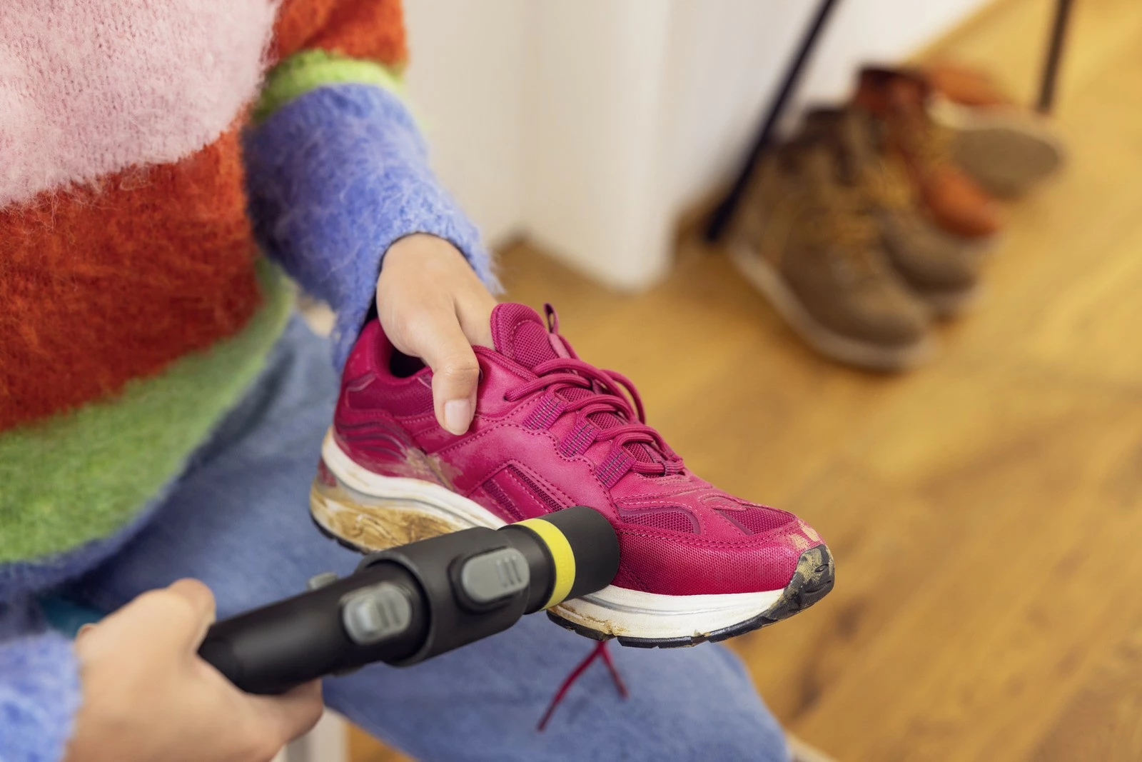 Furçë pastrimi për këpucë Karcher Shoe!Cleaner, për SE 3 Compact, SE 4, SE 5, SE 6, e zezë/verdhe