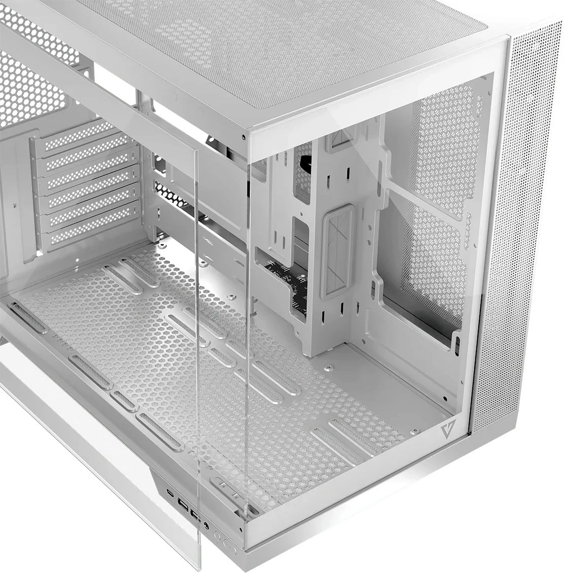 Kasë MODECOM Volcano Panorama APEX ARGB 7F Midi, e bardhë