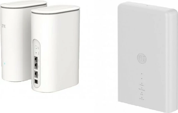 Router 5G ZTE MC889 ODU + Router ZTE Z1320 WiFi6 AX3000, i bardhë, set