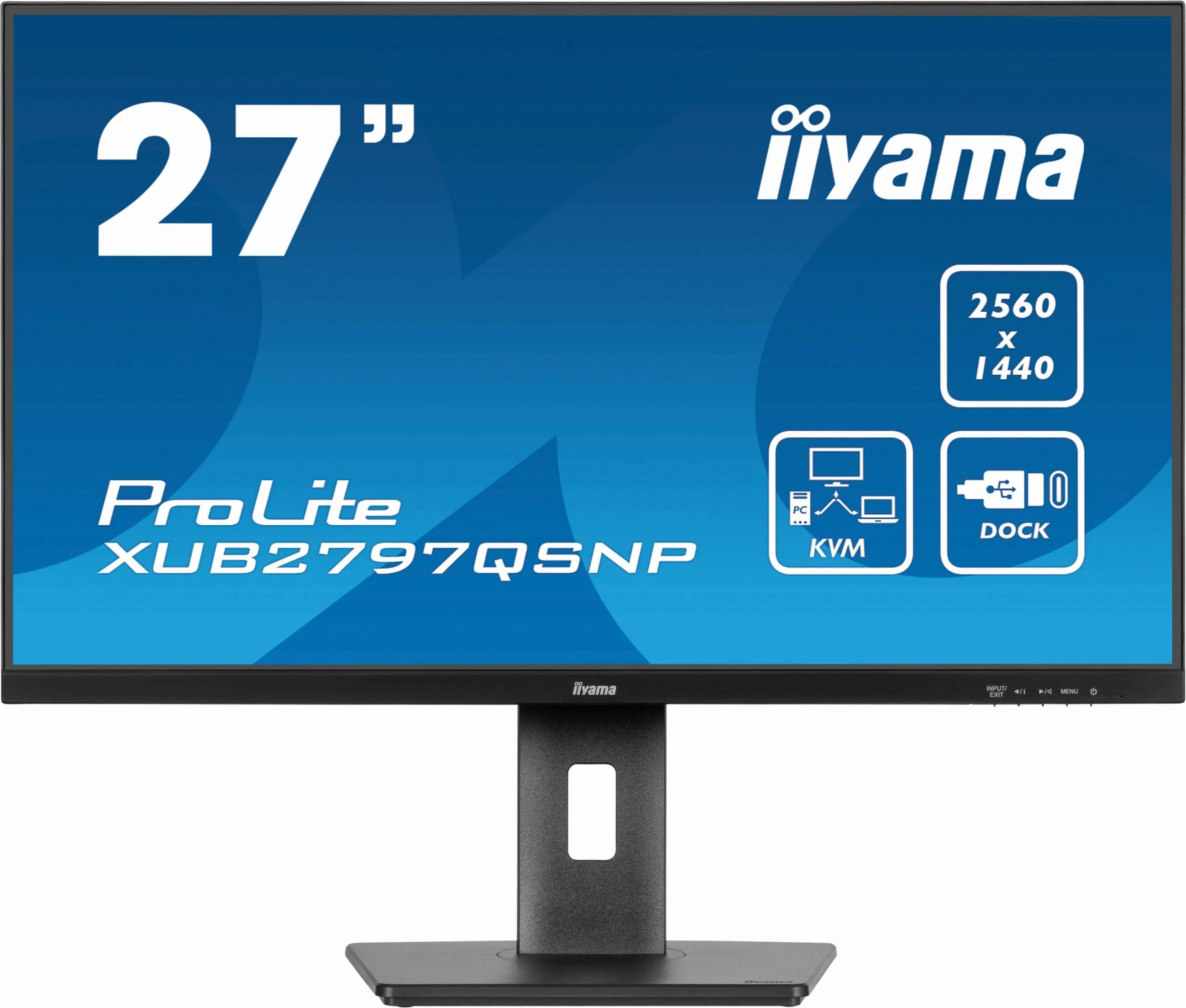 Monitor iiyama ProLite XUB2797QSNP-B1, 27", WQHD, LED, 1 ms, e zezë
