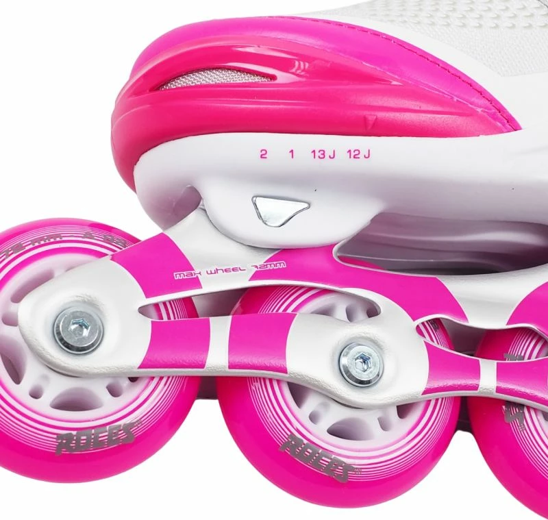 Rollera për fëmijë Roces, të bardha dhe rozë