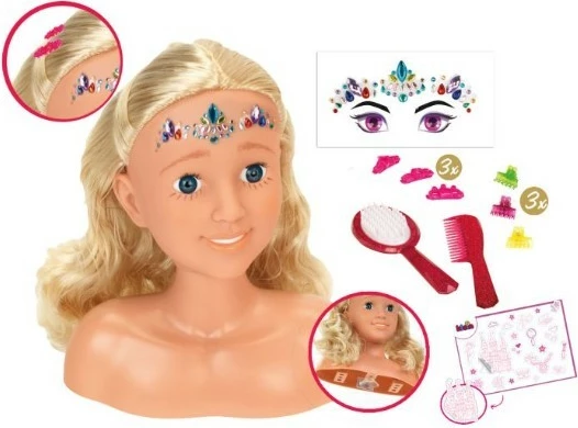 Kokë për krehje dhe grim Klein 5205 me aksesorë, për vajza