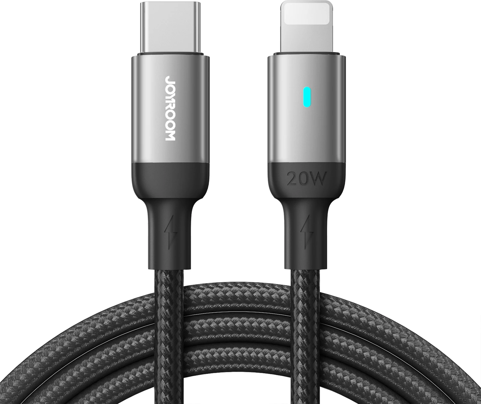 Kabllo Joyroom Extraordinary Series A10, USB-C në Lightning, 1.2m, 20W, e zezë