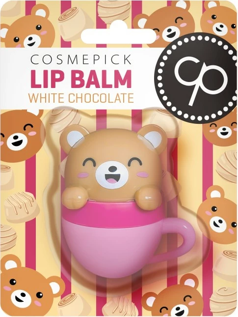 Balsam për buzë për femra Cosmepick White Chocolate Bear, 6g White Chocolate