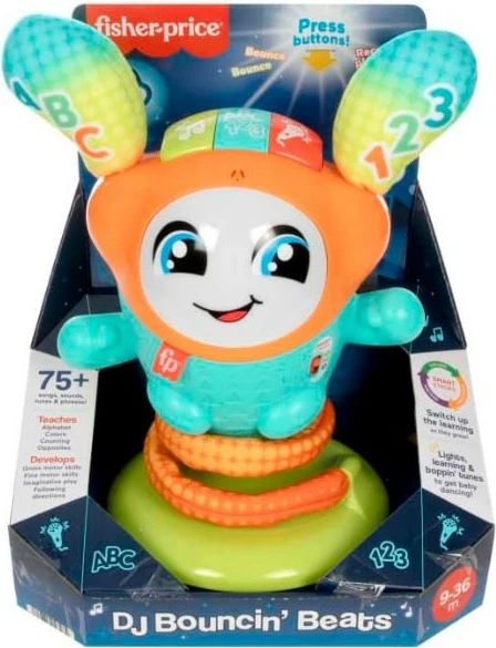 Lodër edukative interaktive Fisher Price DJ Bouncin’ Beats HND41, shumëngjyrëshe