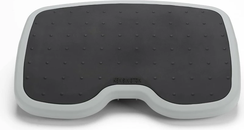 Mbështetëse këmbësh ergonomike, Kensington, SoleMate 56145, rregullim këndi 20°, 450 x 350 mm, sipërfaqe antirrëshqitje/masazh, e zezë/e bardhë