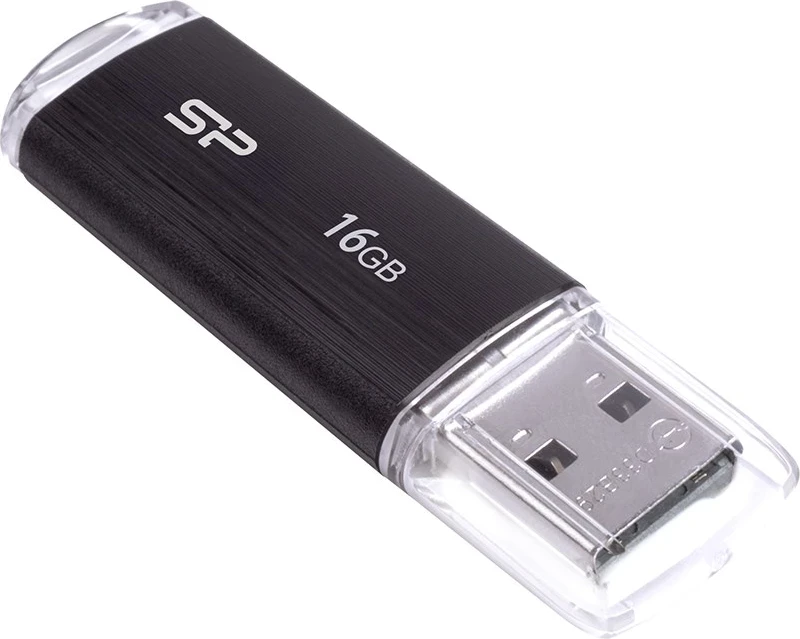 USB flash drive Silicon Power, 16 GB USB Type-A 2.0, e zezë