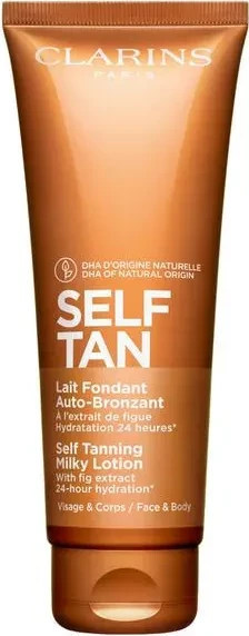 Losion vetë-ngjyrues Clarins Self Tanning Milky Lotion Face and Body 125ml