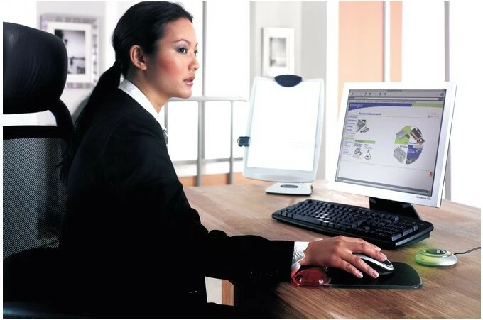 Mauspad Kensington Duo Gel, Mbështetës dore, E zezë/E kuqe