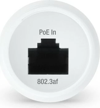 Adapter PoE Ubiquiti INS-3AF-O-G, Gigabit Ethernet, 48 V, Bardhë