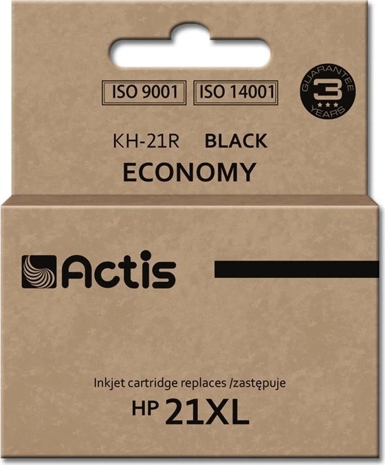 Bojë zëvendësese Actis KH-21R ink për HP 21XL C9351A, 20ml, e zezë