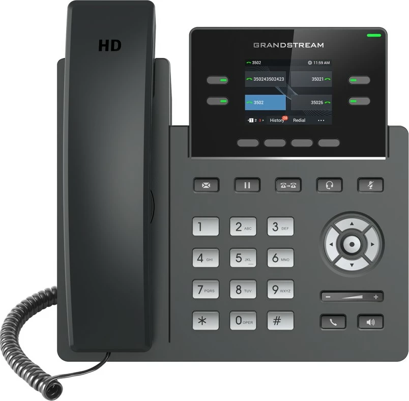 Telefon IP Grandstream GRP2612W, 2 linja, i zi