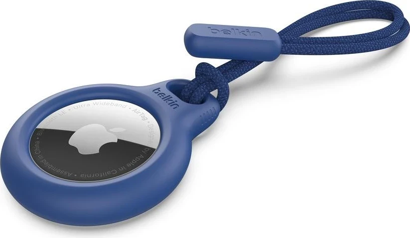 Mbrojtëse sigurie Belkin për Apple AirTag me varëse, e kaltër