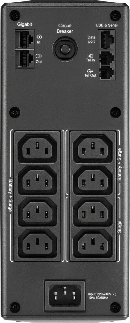 Kasë UPS APC BR1600MI, 1600VA, 8xC13, AVR, LCD, e zezë