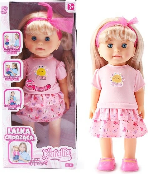 Kukull interaktive Artyk Natalia 137808, 40 cm, rozë