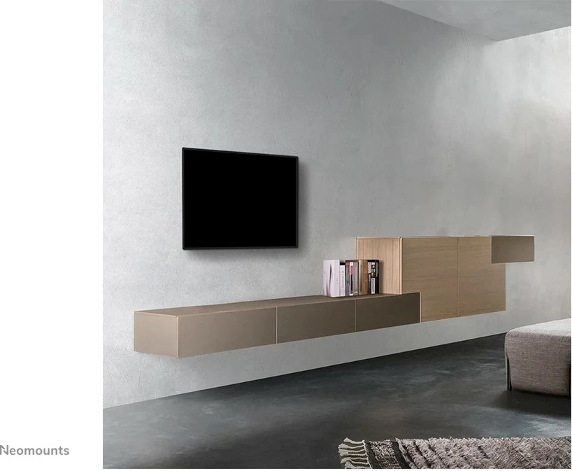 Mbajtës muri për TV Newstar WL30S-850BL12, fiks, 24-65 inç, çelik, i zi