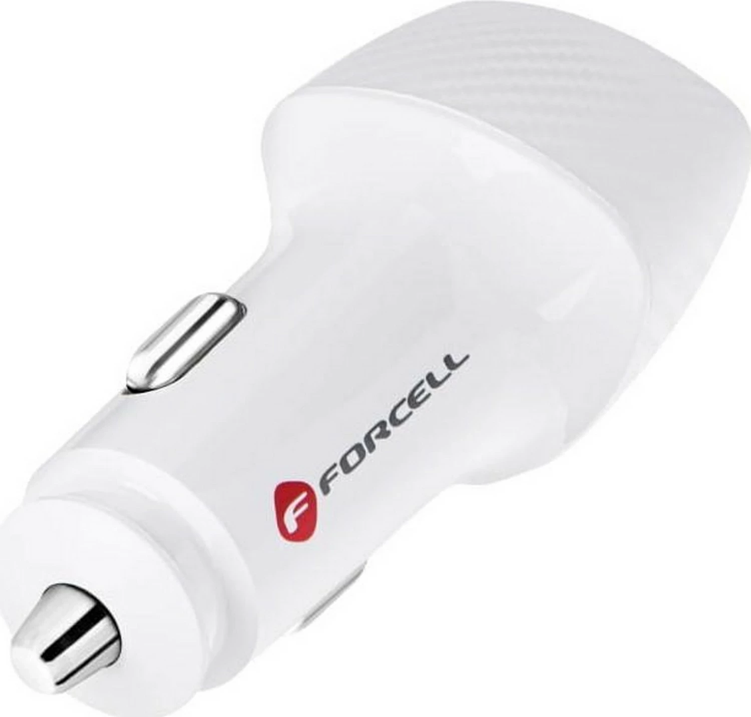 Karikues veture Forcell F-Energy Carbon CC50-1A1C, 38W, 1x USB-C, 1x USB-A, i bardhë