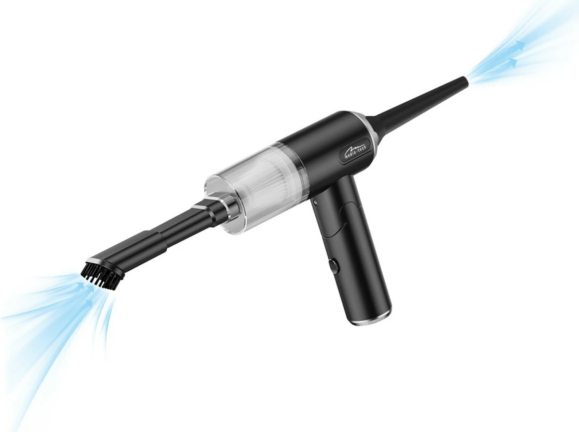 Fryrës/aspirator dore 2‑në‑1 Media‑Tech MT6538 65W 6800Pa 30 m/s LED bateri USB‑C, i zi, set me aksesorë