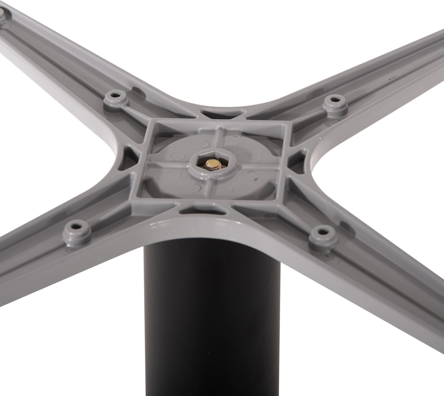 Bazë për tavolinë, ngjyrë gri alumini, FH475.20, 48x48 cm kryq, 45x45x73H cm