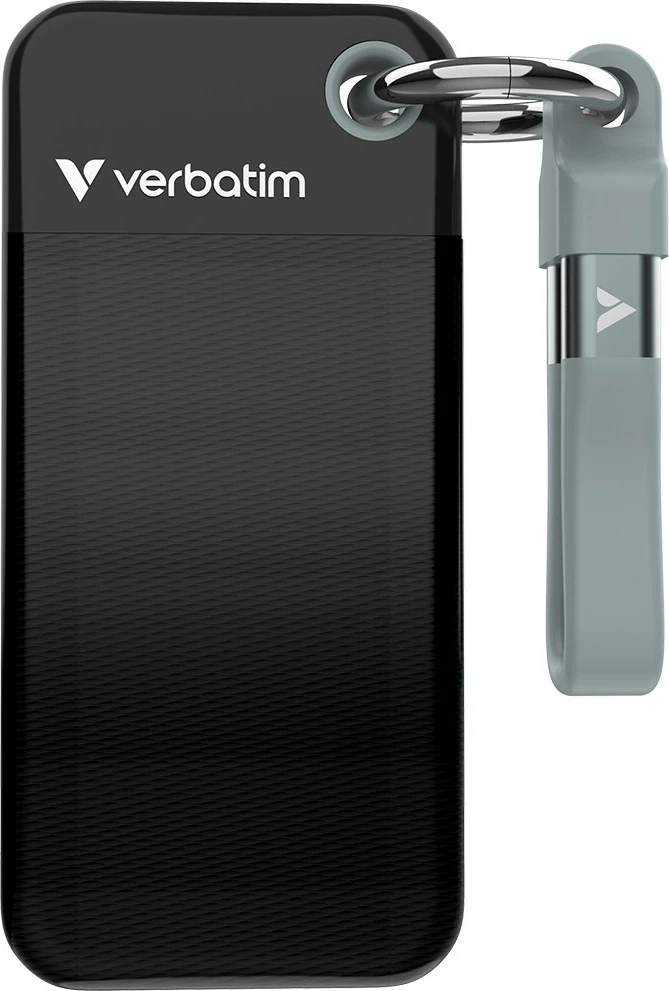 SSD portabël Verbatim Pocket 2TB, USB 3.2 Gen 2, Black/Grey