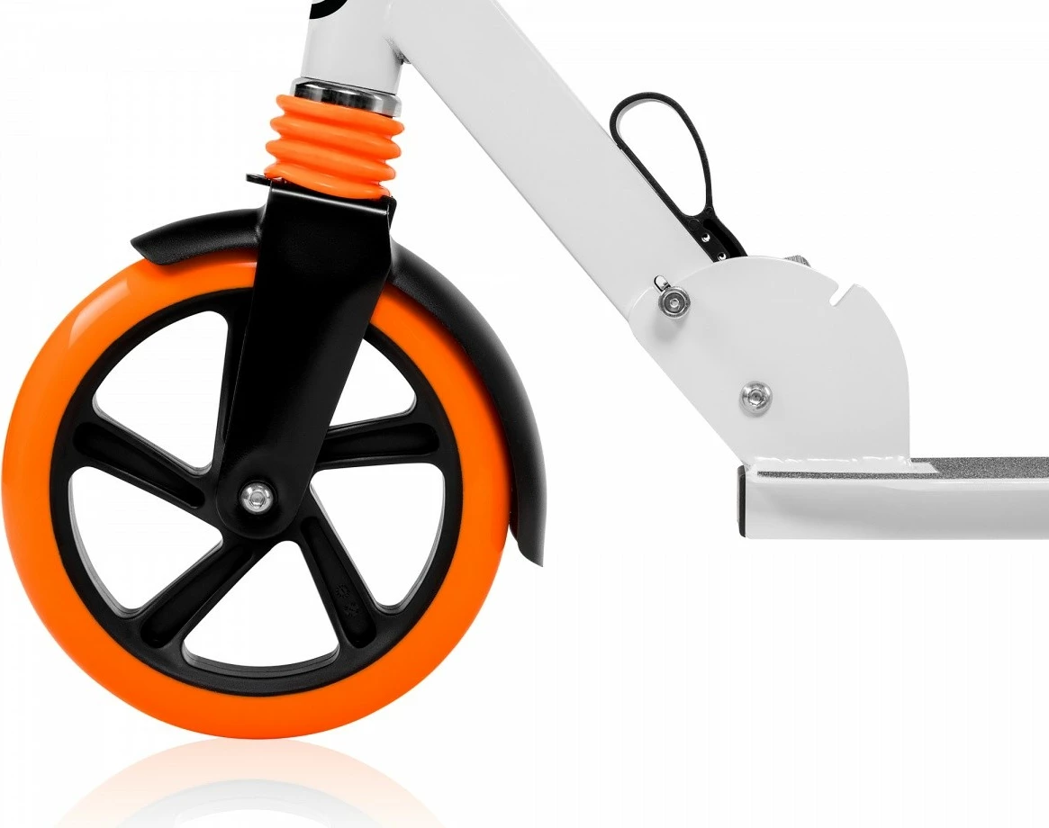 Trotinet Lionelo Luca 51334, për fëmijë dhe të rritur, Bardhë/Portokalli