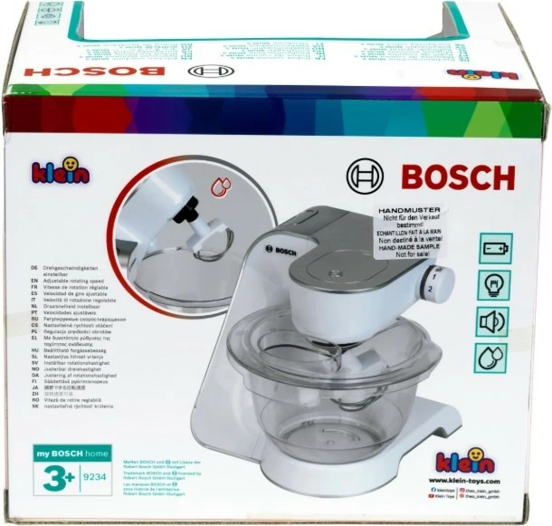 Robot kuzhine lodër, Klein, 9234, 2 shpejtësi, drita dhe zë, licencë Bosch, 3+ vjeç, me bateri, argjendtë