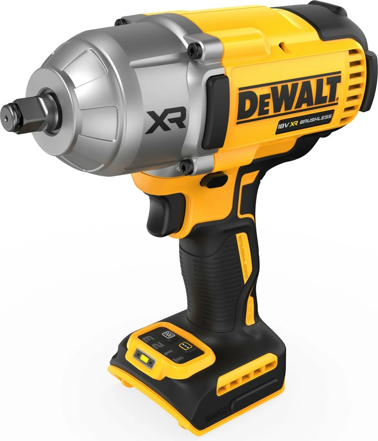Vidafixues me bateri DEWALT XR 18V, 1/2 inch, me dritë të integruar, verdhë/zi