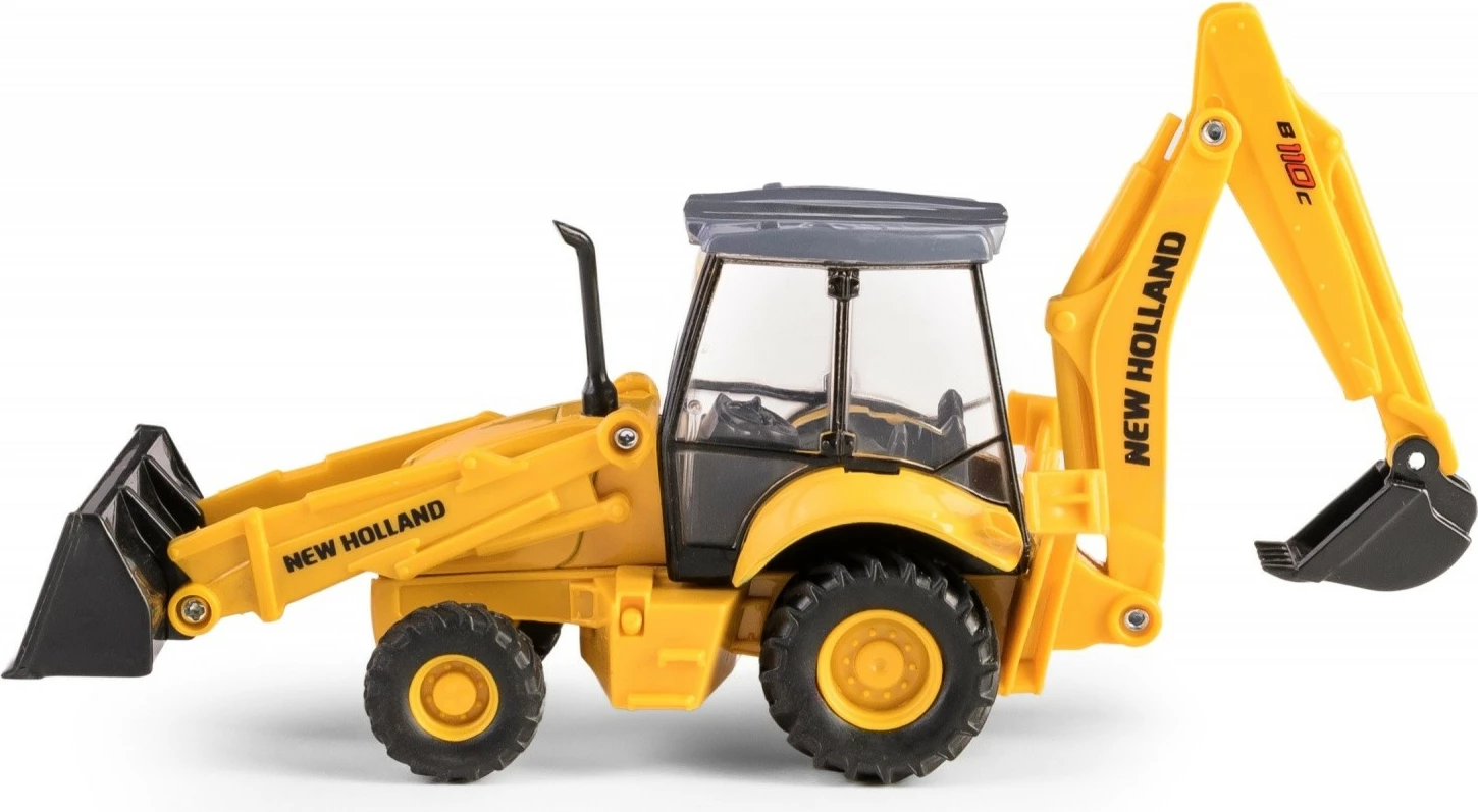 Lodër ekskavator Daffi Mini New Holland B110C, metal dhe plastikë, e verdhë