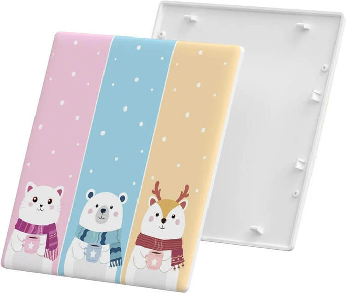 Kapak dekorativ Sonoff T5-3C-86-cartoon për çelës me prekje, plastikë, shumëngjyrësh