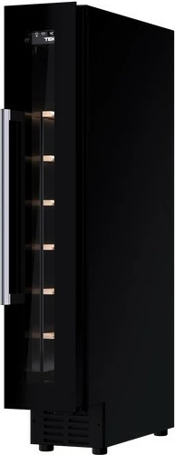 Ftohës vere i inkastrueshëm, TEKA, RVU 10008 GBK (113610003), 8 shishe, display dhe kontroll elektronik, LED, klasa G, i zi