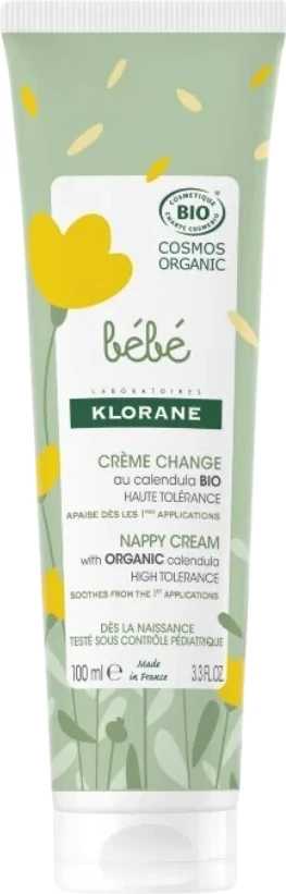 Krem për të ndenjura bebe Klorane me Calendula organike 100ml