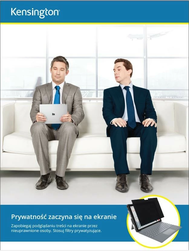 Filtër privatësie Kensington 626462 për monitor 14", 16:9, i zi, i dyanshëm