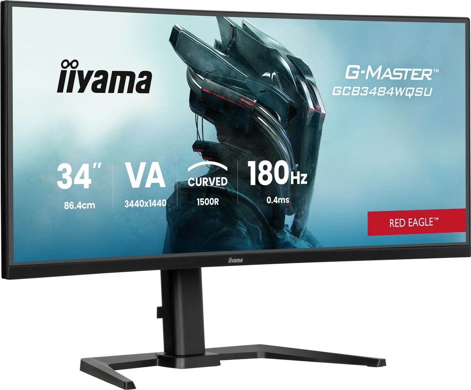 Monitor iiyama G-Master GCB3484WQSU-B1, 34 inch, UWQHD, 180Hz, VA, i zi